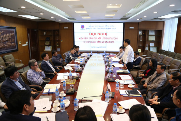 Hội nghị kiểm điểm, đánh giá xếp loại chất lượng tổ chức Đảng và Đảng viên năm 2019